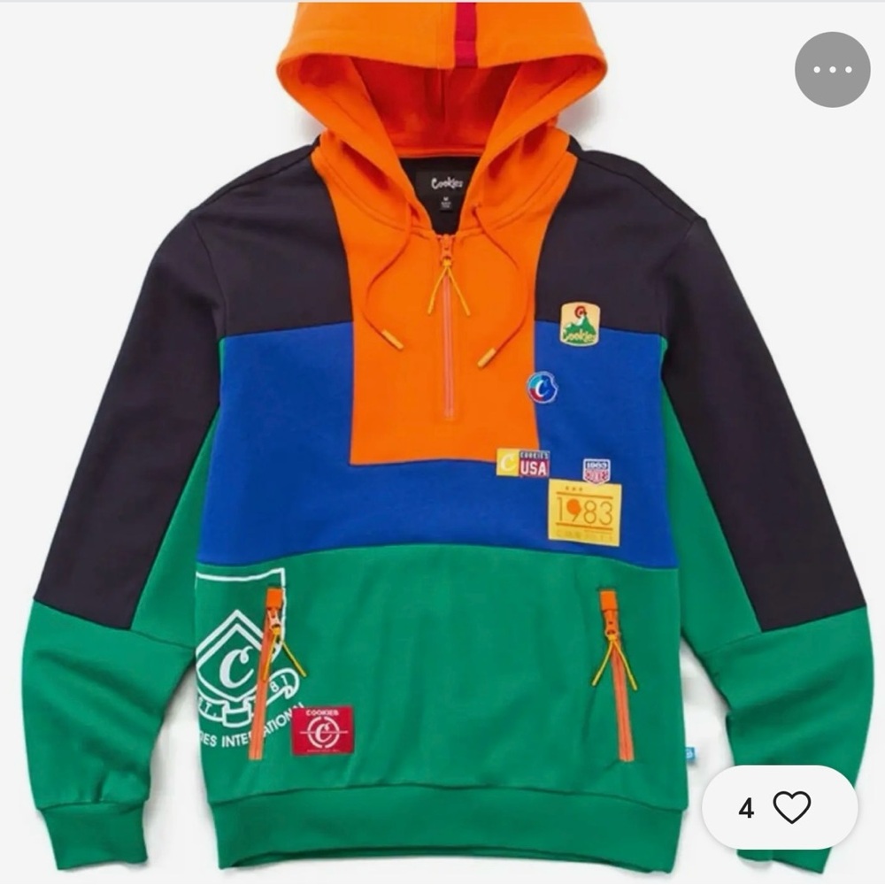 Colorful Cookies Hoodie with Patches